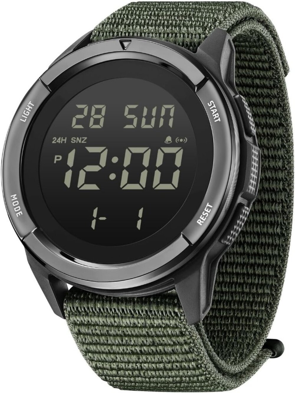 Unisex Green Tactical Military Waterproof Sports Led Backlight Wrist Watches